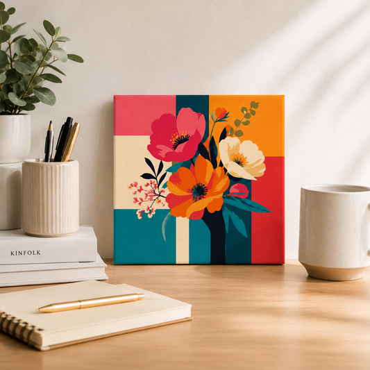 Vibrant Bloom Mini Paint by Numbers Kit