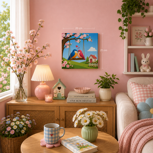 Lovebirds Paint by Numbers Mini Kit