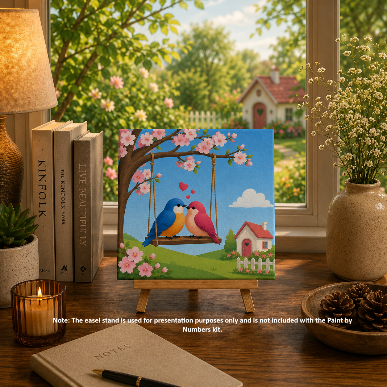 Lovebirds Paint by Numbers Mini Kit