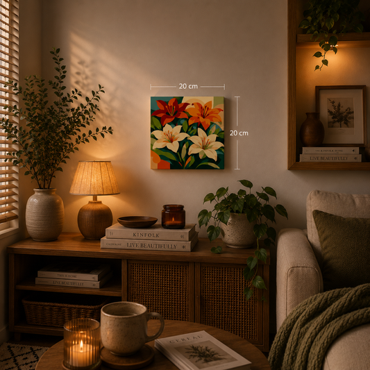Elegant Lilies Mini Paint by Numbers Kit