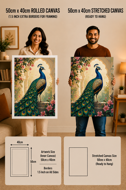 Regal Peacock Paint by Numbers Jumbo Kit