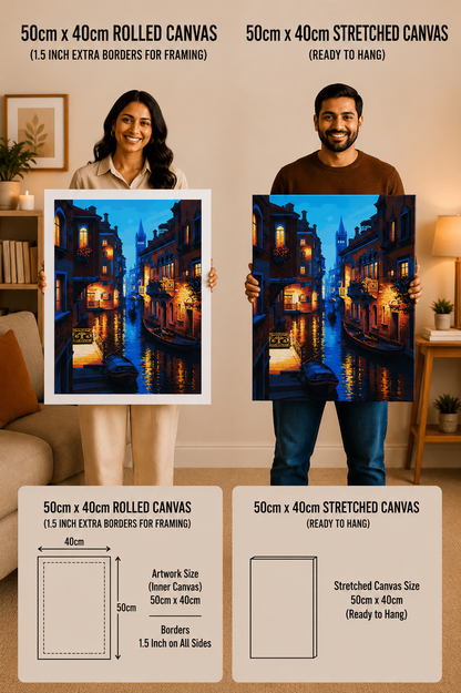 Venice by Night Paint by Numbers Jumbo Kit