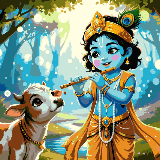 Krishna with Calf