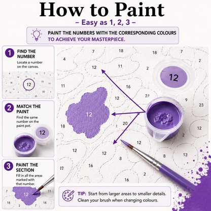 Jaipur Peacock Paint by Numbers Standard Kit