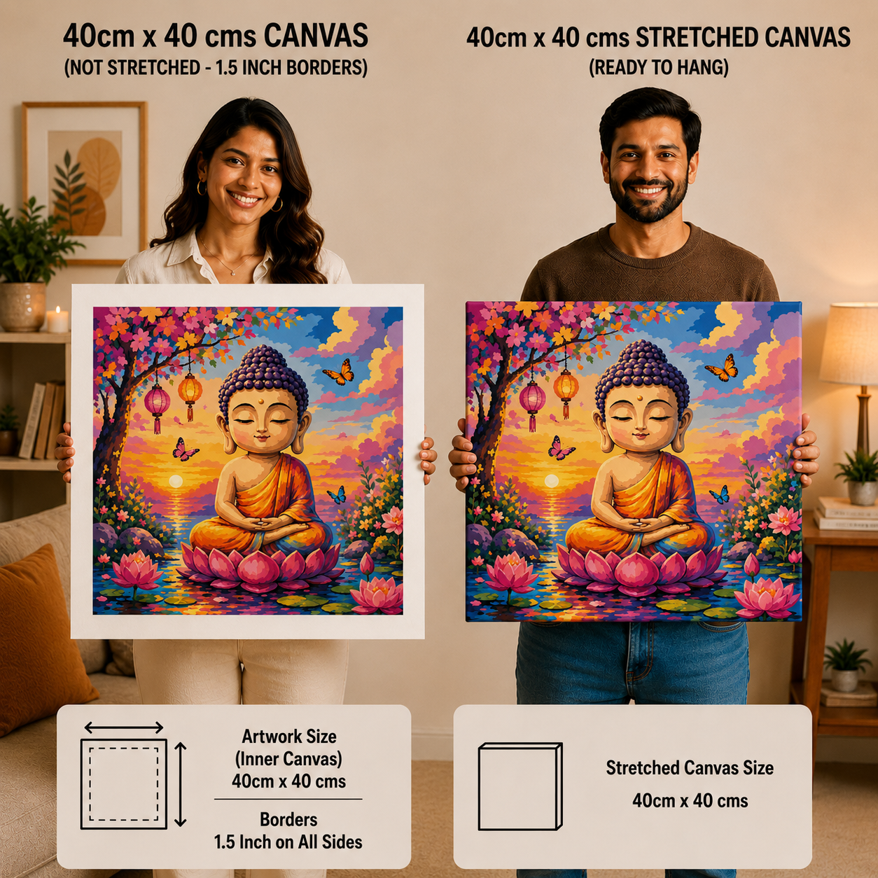 Little Buddha Paint by Numbers Large Kit