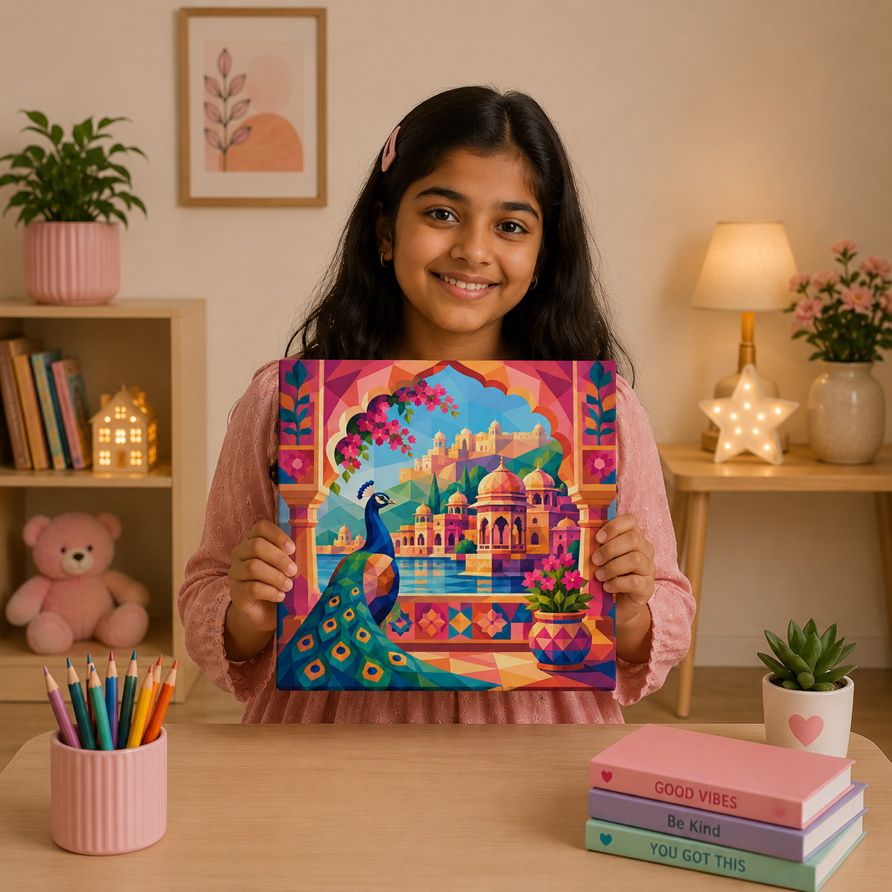 Jaipur Peacock Paint by Numbers Standard Kit