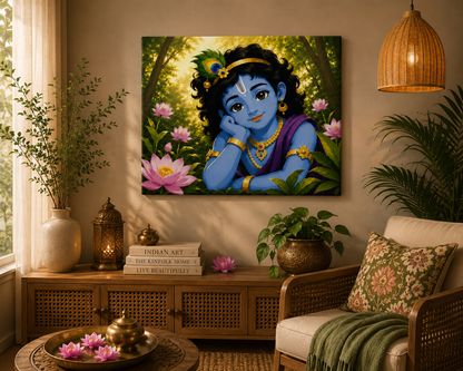Charming Krishna Paint by Numbers Jumbo Kit