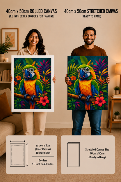 Tropical Macaw Paint by Numbers Jumbo Kit