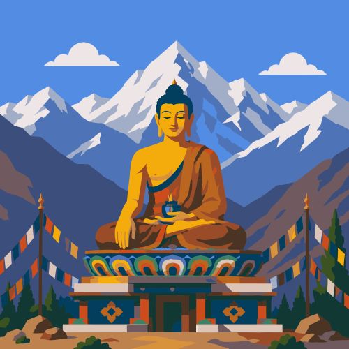Himalayan Buddha Paint by Numbers Standard Kit