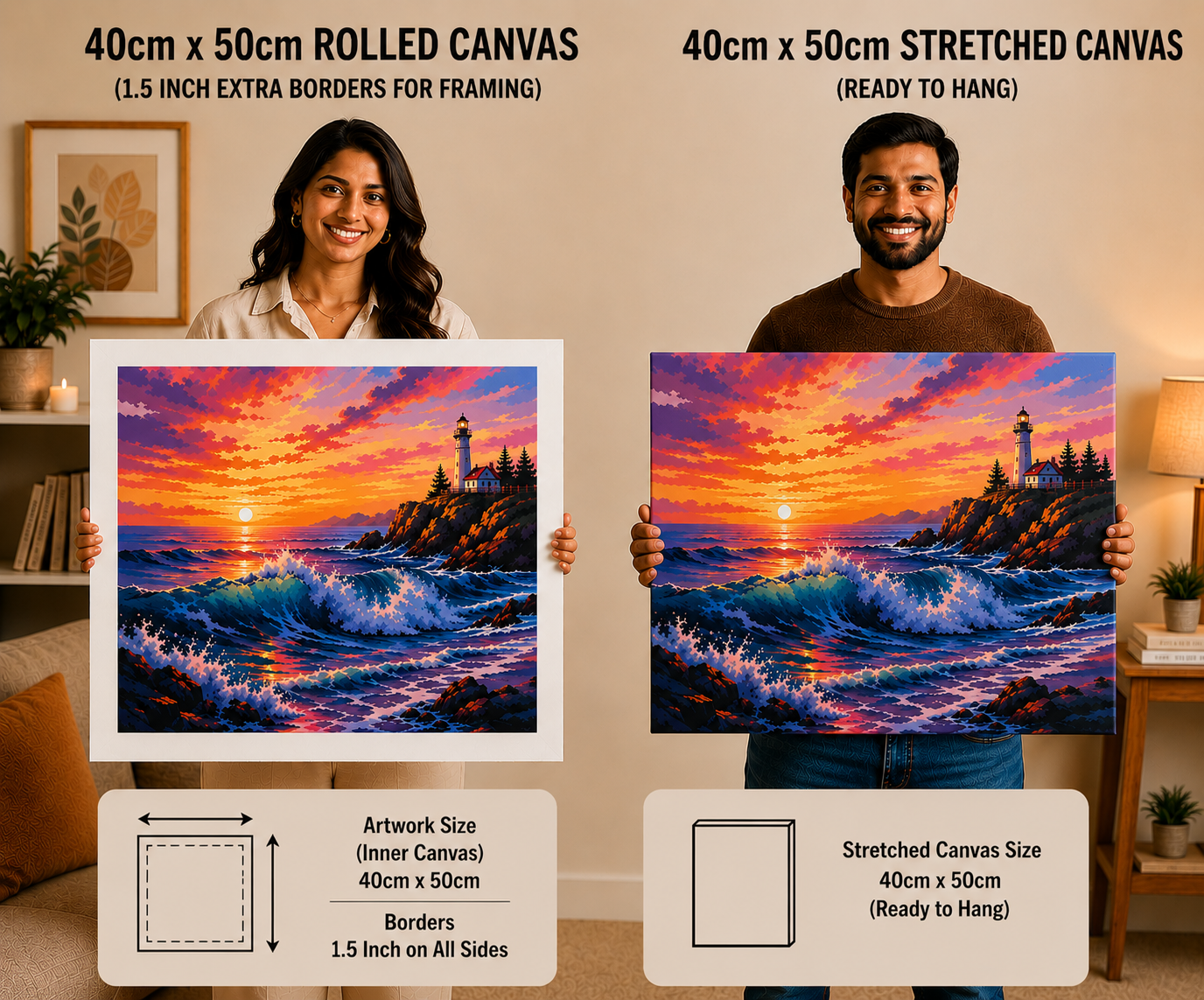 Coastal Sunset Paint by Numbers Jumbo Kit