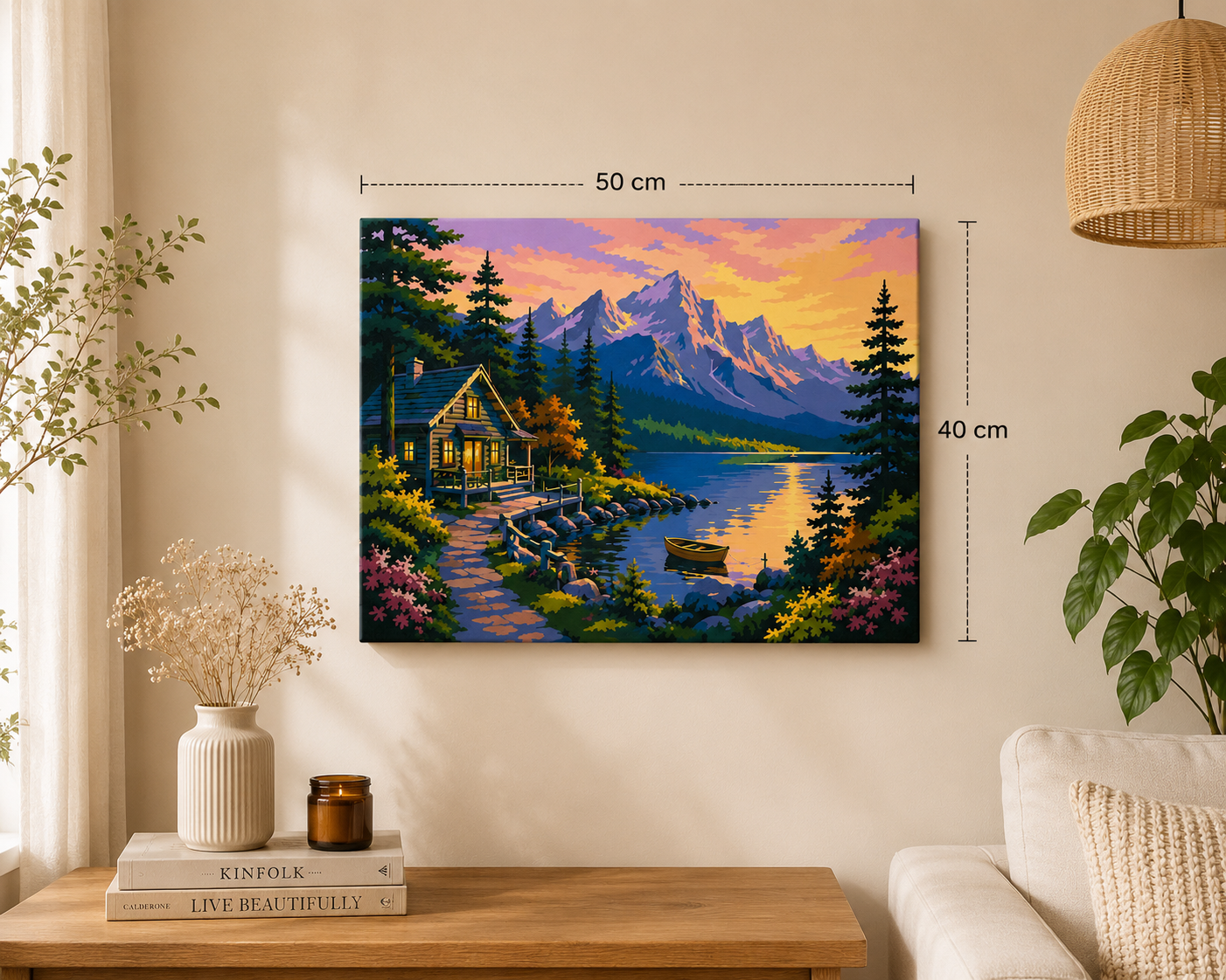 Lakeside Retreat Paint by Numbers Jumbo Kit