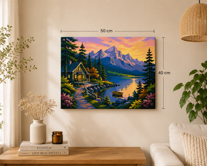 Lakeside Retreat Paint by Numbers Jumbo Kit